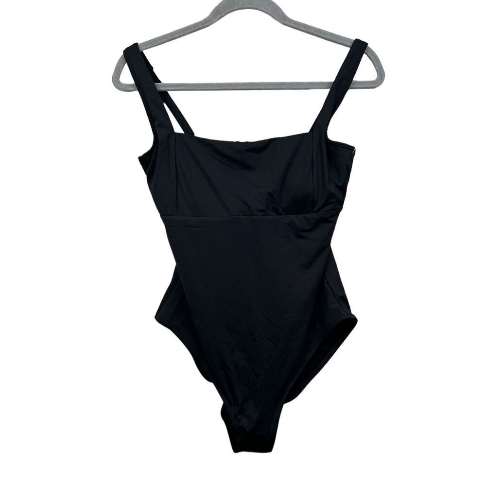 Sea Level Bathing Swim Suit One Piece Soft Cup Underwire Black Women Size US 10*
